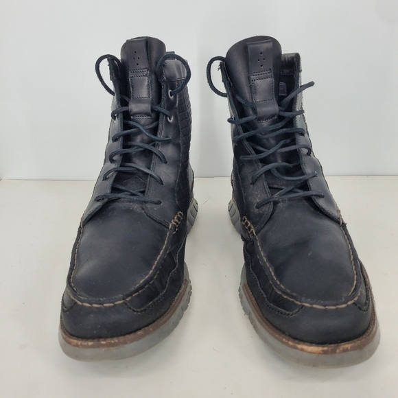 Cole Haan Shoe Men 13 M Zerogrand Waterproof Tall Boots Black - Picture 2 of 14
